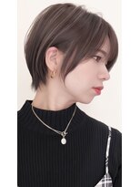 ゴカン バイ ジル ブラン 名古屋(Gokan by JIL BLAN)&nbsp;ハイライトバレイヤージュダブルカラーショートカット30代40代