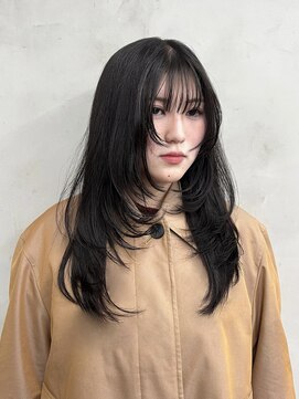 ニコ トウキョウ 渋谷(nico TOKYO) セミロング/レイヤーカット/顔まわりレイヤーダークグレージュ