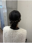 箔付きタイトヘアアレンジ/大宮東口タイトヘアアレンジ