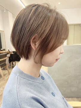 セイドット フクオカ(Say.FUKUOKA) 【Say.福岡】丸みショート×ベージュブラウン×ダブルカラー