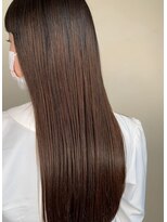 ラボアン 梅田店(lab.em.) 透明感カラー×柔らかいオリーブベージュ