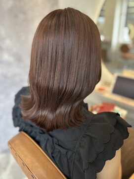 カノエ 福岡香椎店(canoe) チョコレートブラウン くびれヘア 髪質改善ストレート 20代 30代