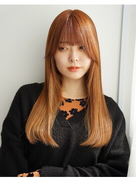 ニューヨークニューヨーク 梅田茶屋町店(NYNY) 流れる重ため顔まわりカット