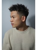 好印象◎刈り上げフェード×アップバングツイストスパイラル