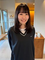 マイン(mine)&nbsp;顔まわりレイヤー　フェイスレイヤー　縮毛矯正　サラサラヘア