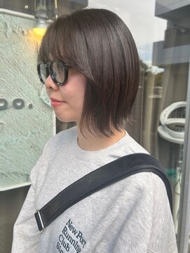ヘアー ラボ(hair labo) 【hair labo.】切りっぱなしシアーボブ