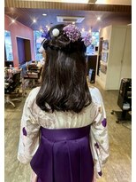 アビリティ ヘアー(ability hair) 卒業式 袴 ハーフアップスタイル 小学生