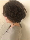美シルエット　ショートボブ
