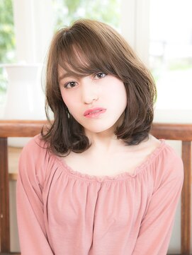 オーブ ヘアー ビーヴ 調布店(AUBE HAIR beve) シースルーバング×カジュアルウェーブ
