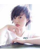 ダブル(DouBLe)&nbsp;くせ毛風ショート×アッシュブラウン