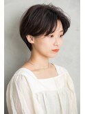 大人かわいい×センターパートショート