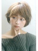 【emu井上信洋】ニュアンス透明感ショートショコラベージュ