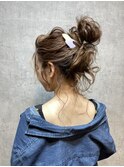 ヘアセット/ヘアアレンジ/ヘアメイク/ハーフアップ/前髪カット