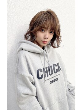 ニスル センター南店(NISURU） 似合わせカット/大人ガーリー/ダークアッシュ/着物/センター南