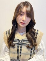 ロンド ストラーダ 心斎橋(Lond strada)&nbsp;韓国前髪顔周りロング×デザインカラー[心斎橋/髪質改善]