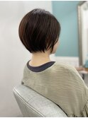 大人可愛い30代40代50ショートボブショート丸みショート