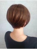 小顔補正立体カット丸みショート10代20代30代40代50代