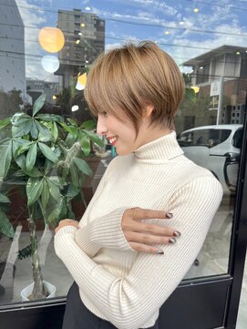 ロンド ロビン 栄(Lond robin) 韓国風 レイヤーカット ボブ　学割_4405