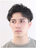 スパイキーショートツーブロック刈り上げメンズカットメンズヘア