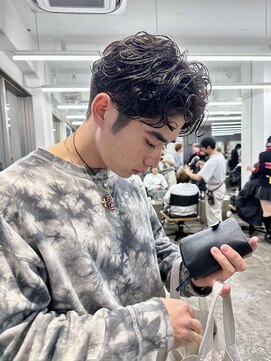 レコ(LECO) メンズニュアンスパーマカルマパーマ刈り上げショート