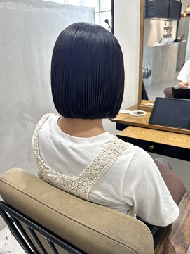 キュエム(Cuem) 【Cuem菅原】長めボブストレート内巻きタッセル縮毛矯正