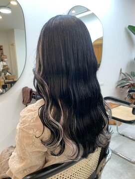 ドットハリス(.Hallis) 前髪カット/透明感カラー/エクステ長さ出し