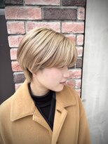 ミクマル(micmal)&nbsp;ダブルカラーケアブリーチベージュショート