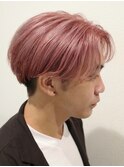 コリアンピンクニュアンスセンターパート