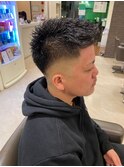 男らしさが醸しでるフェード×ソフトモヒカン フェザーアップ