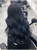 ブリーチ毛から可愛くトーンダウン！ブルーブラック