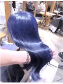 Moana【川口】#ネイビーブルー#髪質改善#艶カラー