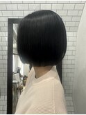 黒髪ストレートで美髪ボブ(中区紙屋町)