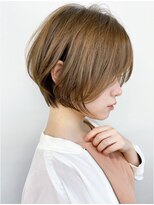 ムード マグ レーベル 南松本(MOOD Mag Label)&nbsp;20代30代40代抜け感ショートレイヤーミルクティベージュ