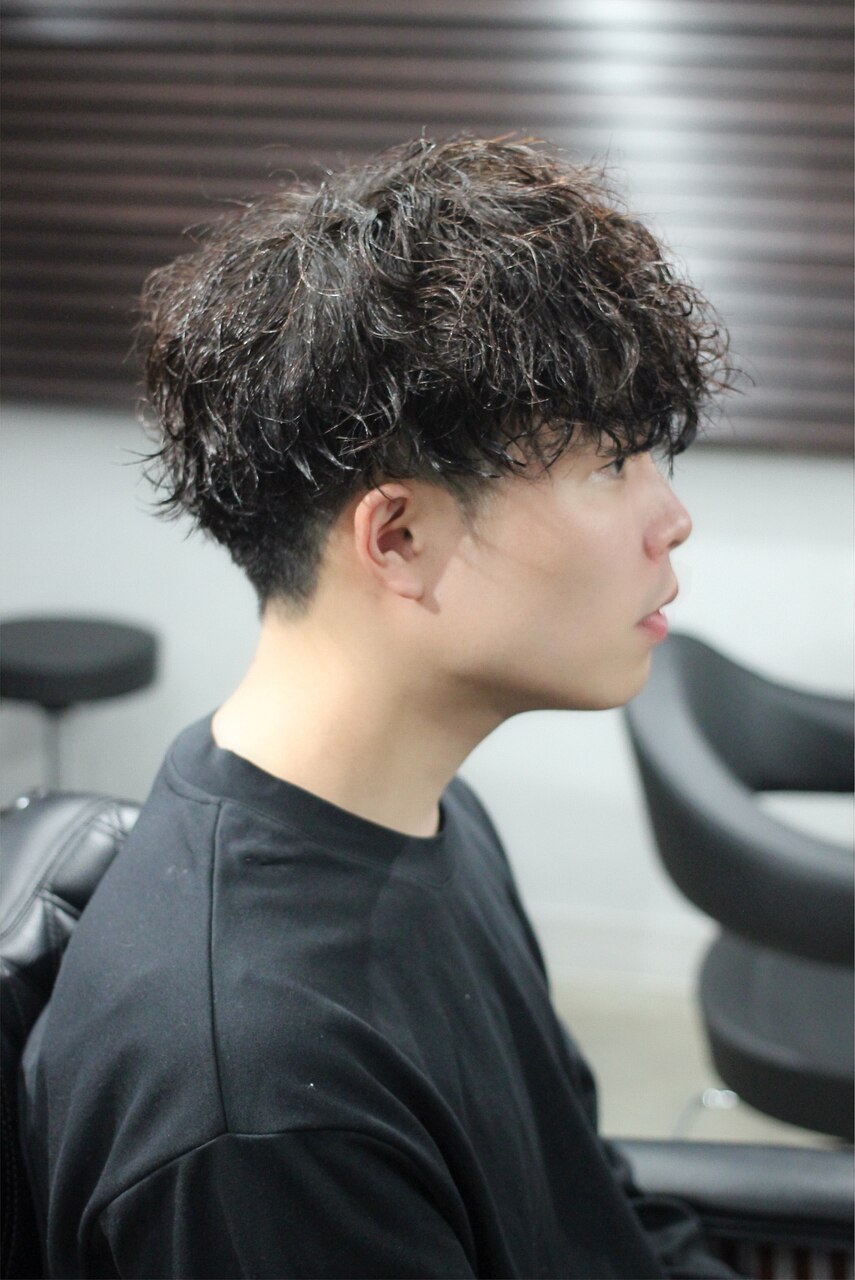 黒留袖 マッシュ 黒髪マッシュ×シャドウパーマ/20代30代40代：L244235668｜マーズ