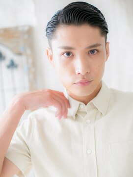 モッズヘアー メン 戸田公園店(mod's hair men) 立ち上げ七三分けアッシュブラッククロップg戸田公園