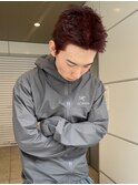 men's/刈り上げスパイキーメンズツーブロックショート刈上げ