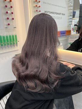 ラピス 渋谷本店(Lapis) グレージュ/ブリーチ/ダブルカラー/髪質改善/レイヤーカット