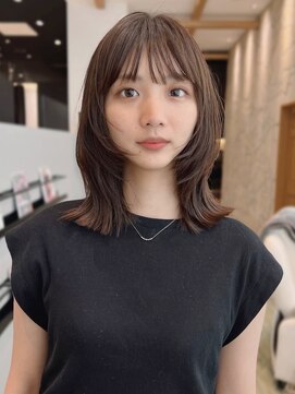 ケーツー あべのキューズモ-ル店(K-two) くびれヘア*ミディアムレイヤー*フェイスレイヤー*顔周りカット