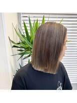 アオ 岡野 横浜(a-o)&nbsp;【柔らかく魅せる】くすみアッシュブラウン×ハイライトヘア＊