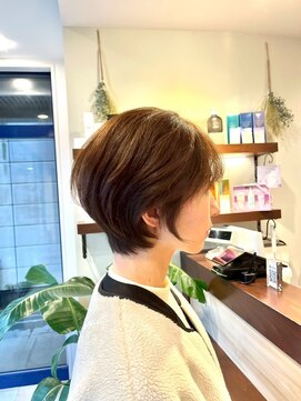 アッシュ 久が原店(Ash) 脱白髪染めカラー×ショートボブ