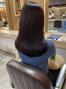 ヘア プロデュース キュオン(hair produce CUEON.) ラベンダーピンク×秋冬カラー