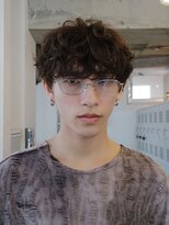 バイフィフス 原宿/表参道(by fifth)&nbsp;原宿波巻きスパイラルパーマメンズカットラウンドマッシュウルフ