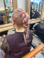 シンデン SINDEN&nbsp;編み込みヘアアレンジ