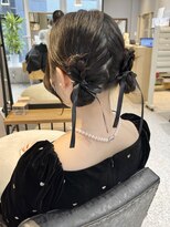 オーセンヘア(AUTHEN.HAIR)&nbsp;お呼ばれアレンジ/リボンアレンジ