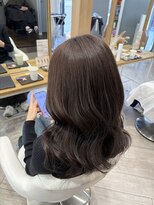 アヴァンス 広島本通店(AVANCE.) 着物ヘア/ダークアッシュ/ミディアムレイヤーカット/広島