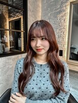 ウィローズ(WILLOW'S)&nbsp;ピンクブラウン×ローレイヤーでまとまる艶ロング