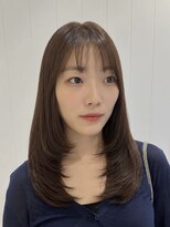 ビューバイネオリーブ 用賀店(Beau'r by neolive)&nbsp;ストレートパーマ縮毛矯正ダークパープル夏ミルクブラウン[用賀]