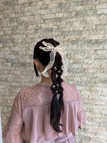 サルー ヘアーメイク&nbsp;編みおろしスタイル
