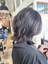 ヘアーループレル(Hair ruup Rell design works)&nbsp;大人可愛いくびれミディアムレイヤー×透明感暗髪カラー
