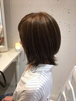 ヘアー カラー キー(HAIR color KEY) 外ハネロブ＆ハイライト